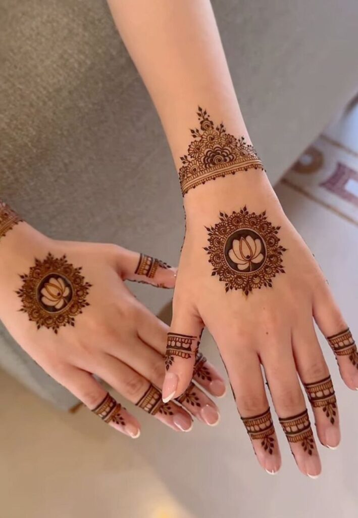 Mandala bracelet mehndi