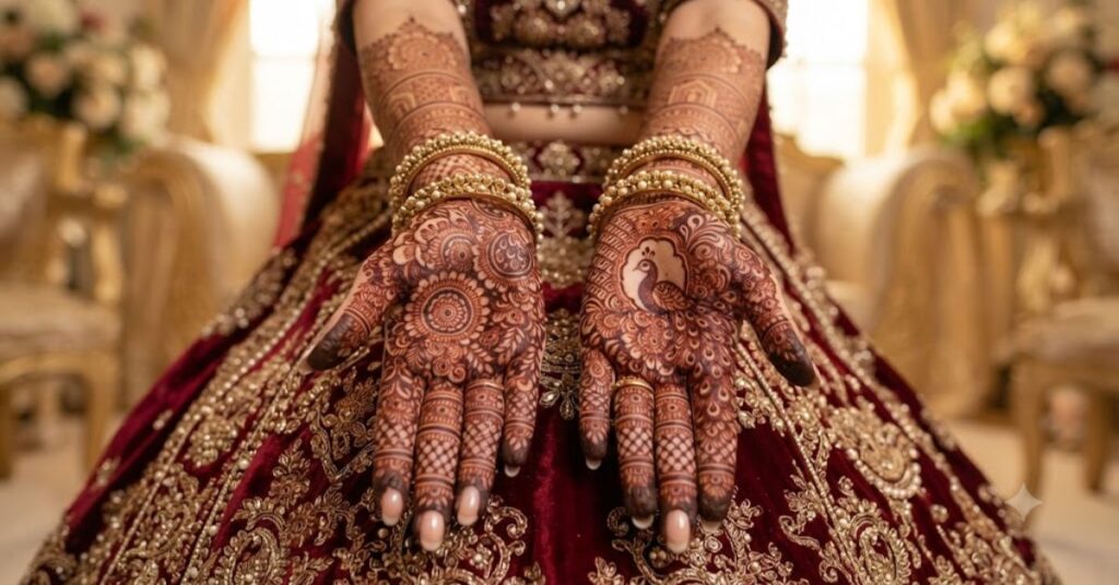 Traditional bridal Pakistani Mehndi Designs