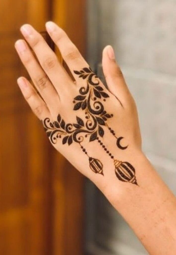 Trending Arabic Rabi al-Awwal Henna Designs 2026 with elegant floral vines and Islamic festival inspired mehndi patterns by Mehndi Crafted
