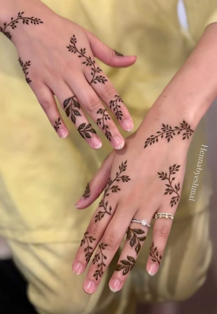 Unique Birthday Mehndi Designs with creative henna patterns and personalized birthday elements