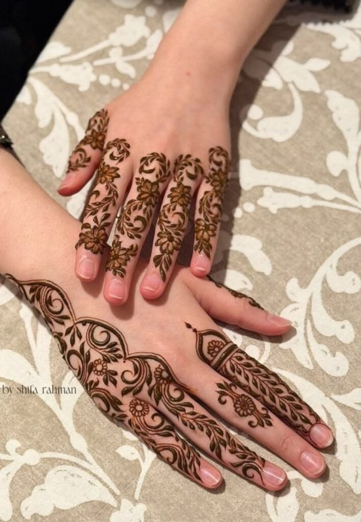 Trending Birthday Mehndi Designs 2026 with stylish henna patterns for modern celebrations