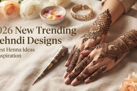 2026 New Trending Mehndi Designs featuring latest henna ideas, modern floral patterns, Arabic mehndi styles, and elegant hand designs