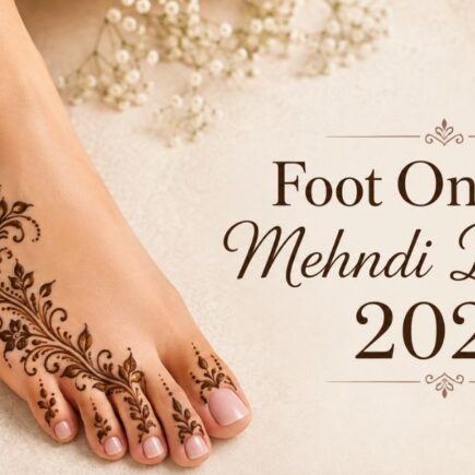 Foot One Side Mehndi Designs 2026 featuring an elegant Arabic floral foot henna pattern