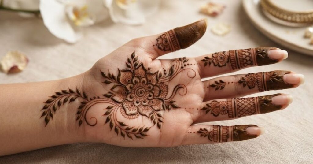 How to choose the perfect party mehndi design with elegant floral and stylish henna patterns on hand