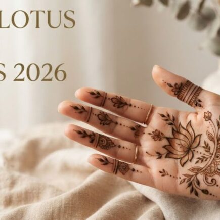 Simple Lotus Mehndi Designs 2026 – Elegant Lotus Henna