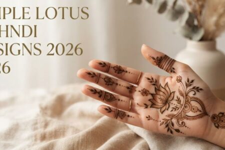Simple Lotus Mehndi Designs 2026 – Elegant Lotus Henna
