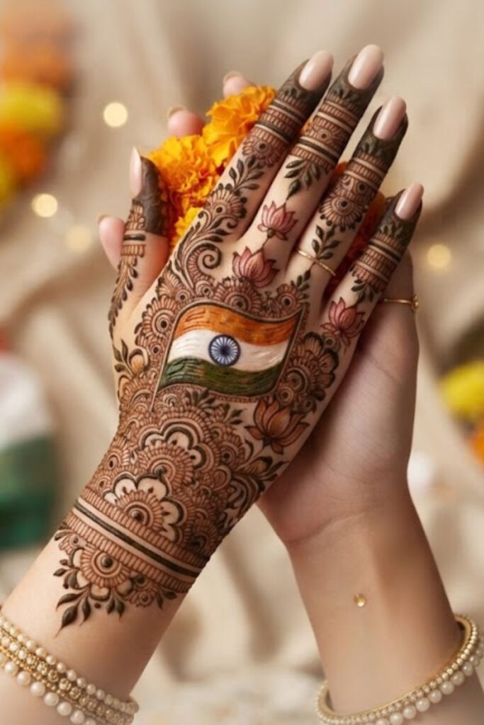 Why Indian Independence Day Mehndi Designs 2026 Are Trending with Indian flag mehndi design, Ashoka Chakra, floral henna patterns, and patriotic 15 August mehndi ideas