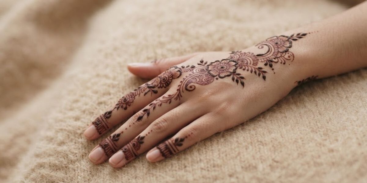 Simple Bengali Mehndi Designs 2026 with delicate floral and leafy patterns