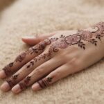 Simple Bengali Mehndi Designs 2026 with delicate floral and leafy patterns