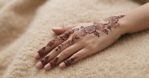 Simple Bengali Mehndi Designs 2026 with delicate floral and leafy patterns