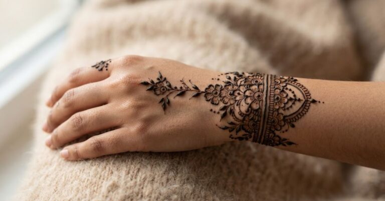 Floral Bracelet Mehndi Designs 2026