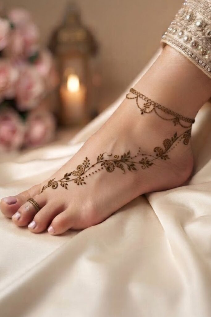 Why Minimal Foot Mehndi Designs Are Trending in 2026